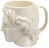 Taooba-Large Capacity Creative Ceramic Cup Spain Ancient Greece Apollo David Head Mug Sculpture Coffee Cup Desktop Ornaments