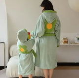 Taooba-2024 new classic tulip series bathrobe pure cotton long-staple cotton skin-friendly hooded parent-child absorbent home bathrobe