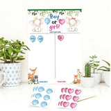 Gender Reveal Boy or Girl Voting Game Poster Board With Stickers Baby Gender Reveal Party Supplies Baby Shower Decoration