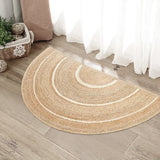 Door Mat Traditional Hand Knitting Natural Jute Home Decoration Bedroom Rug Minimalism Comfortable Wear Resistant Durable Carpet