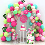 Tropical Hawaiian Balloon Garland Arch Kit Ballon Baby Shower Balloon Birthday Summer Hawaii Flamingo Party Decor Wedding Party