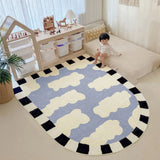 Taooba-Living Room Carpet Large Area Home Decor Fluffy Plush Children's Room Crawl Anti-slip Mat Clouds Bedroom Bedside Rug Customized