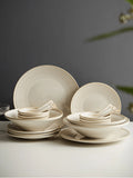 Taooba-Bowl and Dish Set for Home Use: Simple Modern High end Light Luxury housewarming Ceramic Japanese Plate and Bowl