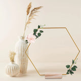 Metal Floral Hoop with wooden base for Wedding Party Table Centerpiece Decoration DIY Wreath Flower Garland Home Ornaments