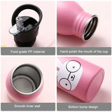 500ML American Children's Stainless Steel Sport Water Bottle Portable Outdoor Cycling Camping Bicycle Bike Kettle Seal leakproof