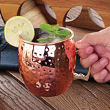 1pc 18oz 304 Stainless Steel Cocktail Mug Moscow Mule Mug Copper Beer Cup Copper Coffee Mug Kitchen Supplies Gifts for Men