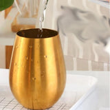 Taooba-1pc 500ml Stainless Steel Beer Wine Cup Rose Gold Tumbler Cocktail Juice Milk Cup Metal Drinking Mug for Bar Outdoor Drinkware