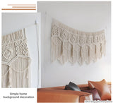 Taooba-Macrame  Door Curtain Tapestry Handmade Cotton Rope Bohemia  Art Tapestry Bedside Walling Hanging Macrame Tapestry Boho Decor