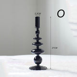 Taooba-Black Sculptural Glass Vase