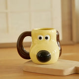 Cartoon Dog Ceramic Mug Coffee Mug 20oz Large Capacity Fun Novelty Mug Breakfast Milk Cup Microwave-safe Gift For Friends