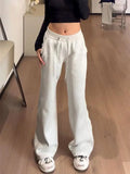 Taooba-Fashion Joggers Sweatpants Women Pants Black Harajuku Hip Hop Gray Loose Wide Leg Pants Baggy Streetwear Trousers Mujer