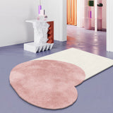 IG Creative Living Room Carpet Irregular Thickened Fluffy Plush Bedroom Bed Warm Rug Love Home Decoration Coffee Table Floor Mat