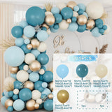 Macaron Blue Balloon Garland Arch Kit Happy Birthday Party Decoration Baby Shower Globos Latex Balloon Wedding Party Decor