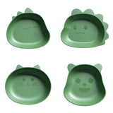 Taooba-1pc Creative Fruit Plate Kitchen Tableware Desktop Spit Bone Dish Trash Tray Cute Cartoon Shape Bear Snack Food Residue