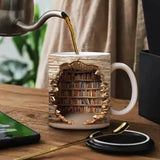 3D Bookshelf Ceramic Mug Creative Space Design Library Shelf Cup Tea Milk Coffee Cups Home Table Decoration Readers Friends Gift