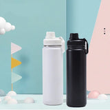 Taooba-750ml Stainless Steel Insulated Water Cup Sports Bottle Water Bottles Vacuum Portable Leakproof Outdoor Cup Insulated Thermoses