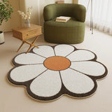 Flowers Shape Carpet Thickened Household Floor Carpets Window Bedside Rugs for Living Room Bed Room Plush Rugs Home Decor