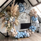 Double Cream Balloon Garland Arch Kit Macaron Blue Kids Birthday Party Latex Baby Shower Valentines Wedding Decoration Balloons