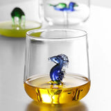 Creative Three-Dimensional Animal Glass Water Cup Cute Modeling Household Simple Glass Juice Drink Milk Cup