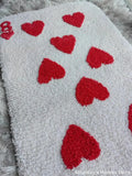 Taooba-Cute Red Love 8 Card Carpet Soft Plush Tufted Mug Kitchen Carpet Rugs Non-Slip Abosrbent Bathroom Floor Mat Bedroom Toilet