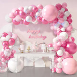 Pink Macaron Balloon Garland Arch Kit Wedding Birthday Party Decor Kid Baby Shower Latex Ballon Chain Wedding Party Decor Balloo