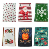 Taooba-Microfiber Printed Towel Set, Christmas and Halloween Towel, 6-Piece