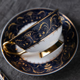 Taooba-Vintage Bone Porcelain European Coffee Cup Set Ceramic Cup and Dish Exquisite Afternoon Tea Set Tea Cup