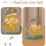 Taooba-Indoor Lighting Creative tabletop resin crafts ornaments Decorative nightlight tulip DIY material pack holiday gift for girls