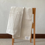 Taooba-Solid Colour Gauze Cotton Towel Soft Absorbent Kids Face Towel Plain Bathroom Bath Towels
