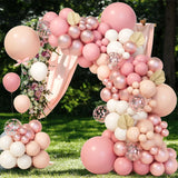 Pink Blue Balloon Garland Arch Kit Happy Birthday Party Decoration Kids Birthday Wedding Balloon Latex Balloon Baby Shower Decor