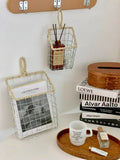 Taooba-Wire Woven Miscellaneous Storage Basket,kitchen Can Hang Household Storage Basket,Snack Storage Small Hanging Basket Organizer