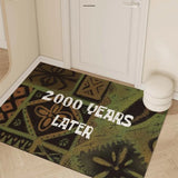 American retro pattern creative letter carpet cuttable area rug entrance area non-slip wear-resistant scratching ground mats 양탄자