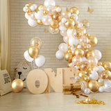 White Gold Butterfly White Balloon Arch Little Cutie Baby Shower Decorations Wedding Birthday Party Backdrop Supplies