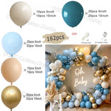 Taooba Color Palette Ice Snow Balloons Garland kit Snowflake Ballon Blue Balloon Princess Boys Birthday Party Baby Shower Decorations Christmas Decor