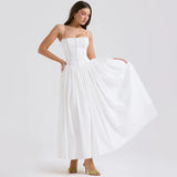 Taooba Maura Classic White Flare Dress