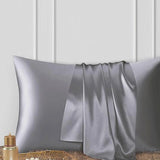 Silk Satin Pillowcase Simple Solid Color Pillow Cover Bedding Household Smooth Multicolor Satin Pillowcase Household 66x51cm