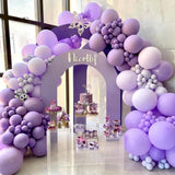 Taooba Color Palette 126pcs Purple 3D Butterfly Balloons Arch Garland Kit for Baby Shower Decorations for Girl Wedding Valentines Party Decorations