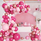 Pink Gold Balloon Garland Arch Kit Happy Birthday Party Decoration Kids Wedding Birthday Balloon Latex Baloon Baby Shower Decor