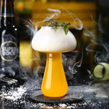 Taooba-1pc 250ml Mushroom Cocktail Glass Cup for Drinks Beer Cup Creative Clear Wine Glasses Coffee Cups Drinkware Bar Tool Glass Cup