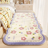 Taooba Christmas Gift Flower Plush Area Rugs for Living Room Bedroom Non Slip Door Mat Ultra Soft Washable Rug Absorbent Bath Rug Floor Mat Carpet