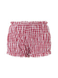 Taooba-Plaid Bloomer Shorts y2k Clothes Women Elastic Waist Ruffles Cake Shorts Bottoming Sweet Girl Lolita Pettipants