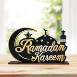 Eid Mubarak Wooden Ornaments Ramadan Decorations For Home  Ramadan Kareem Islamic Muslim Happy Eid Al Adha Party Decoration 2024