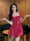 Taooba Rosy Raspberry Mini Dress