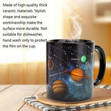 Solar System Color Changing Coffee Mug Outer Space Pattern Ceramic Water Cup Heat Sensitive Coffee Cups Summer Winter Drinkware