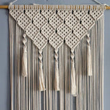 Taooba-Handamde Macrame Curtain Tapestry Woven  Bohemia Tassel Pendant Window Door Curtain Tapestry Bedsize Wall Hangig Tapetry