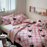 Summer Duvet Quilt Ins Cartoon Girl Heart  Cotton Summer Quilt Cool Blanket With Double Air Conditioning Quilt Washable Soft