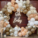 Orange Brown Balloons Garland Arch Kit Birthday Party Decor Kids Girl Wedding Birthday Party Supplies Baby Shower Decor Ballon