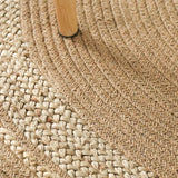 Living Room Carpet Natural Jute Hand Woven Home Decoration Comfortable Breathable Bedroom Rug Soft Wear Resistant Durable Mats