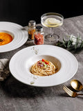 Taooba-Ceramic Pasta Plate Flying Saucer Plate Straw Hat Plate Bowl Pasta Plate Western Soup Plate Western Restaurant Tableware