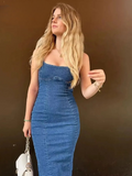 Taooba Denim Sundae Midi Dress